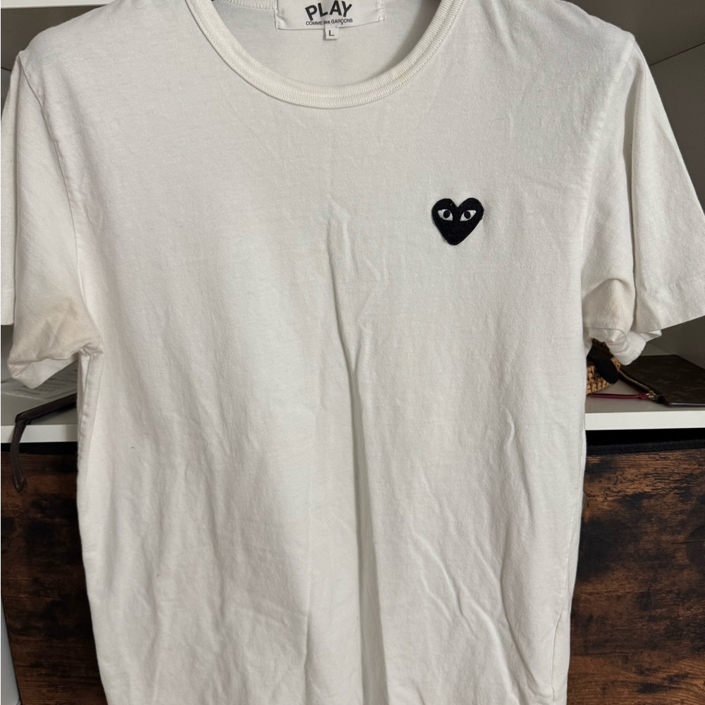Comme des Garcons Play White T-Shirt